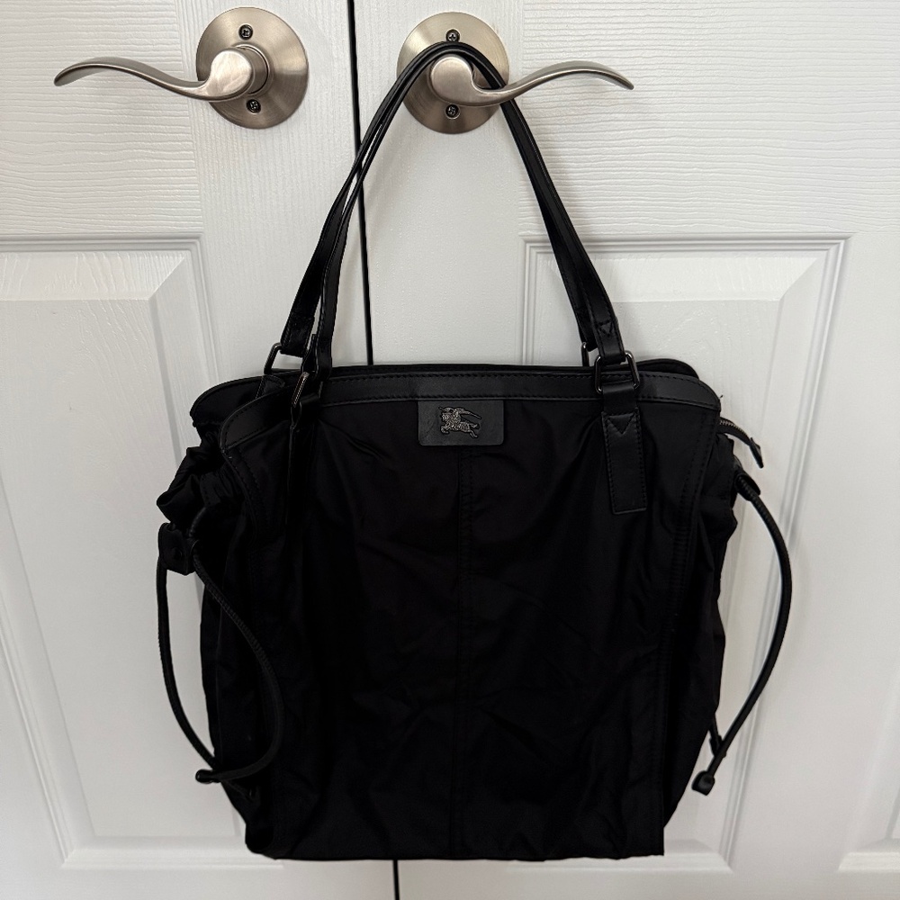 Authentic Burberry Buckleigh Nylon Tote in Black